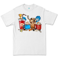 White Hockey coffee cups Premium Tee - HowdyJamesFarm