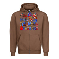 Chestnut flip flops fireworks and freedom Zipper Hoodie - AdoDesignShop