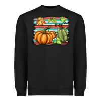 Black fall pumpkin  background Heavyweight Sweatshirt - BarkalooDesign