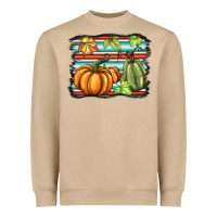 Mushroom fall pumpkin  background Heavyweight Sweatshirt - BarkalooDesign