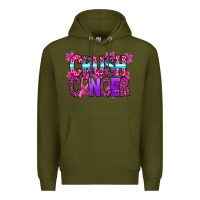 Army Green crush cancer Premium Hoodie - SublimationCraftShop