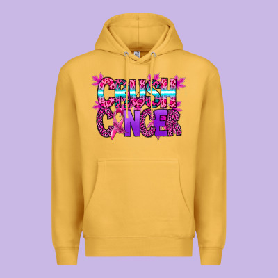 Crush Cancer Premium Hoodie Designed By Sublimationcraftshop
