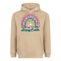 Easter Egg Bunny Rainbow Heavyweight Hoodie | Teevron