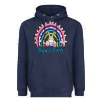 Navy easter egg bunny rainbow Heavyweight Hoodie - AdoDesignShop
