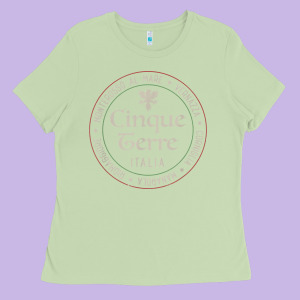 Cinque Terre Italia Gift For Italian Mediterranean Travelers T Shirt Ladies Tee Designed By Baomotion
