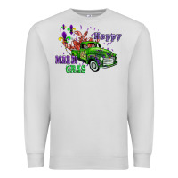 Dove Grey mardi gras with truck Premium Sweatshirt - AdoDesignShop