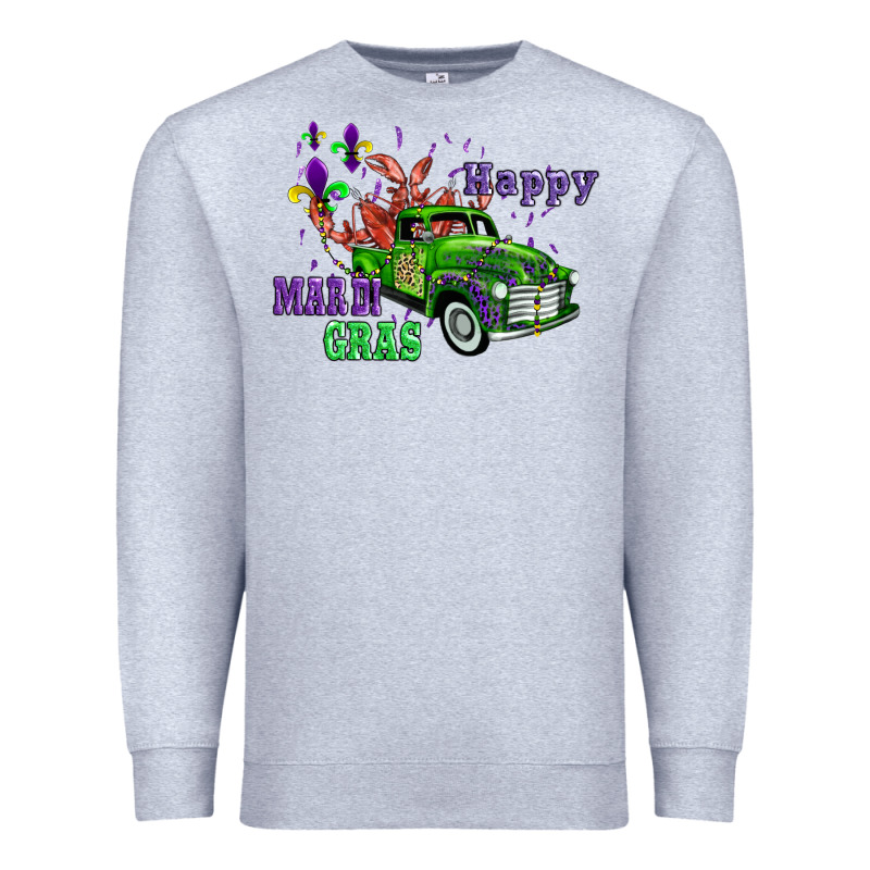 Mardi Gras With Truck Premium Sweatshirt by AdoDesignShop | Teevron