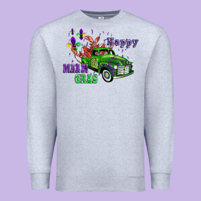 Mardi Gras With Truck Premium Sweatshirt Designed By Adodesignshop