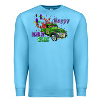 Ocean Blue mardi gras with truck Premium Sweatshirt - AdoDesignShop
