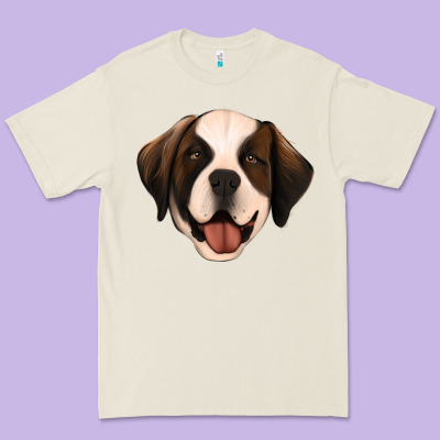 St Bernard Premium Tee Designed By Jasminsmagicworld