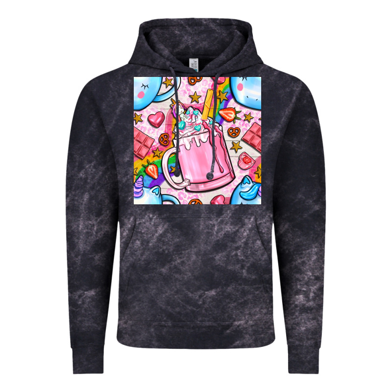 Unicorn Coffe Cup And Star With Rainbow Seamless Pattern Bbs Vintage Hoodie by BundleAndBundleShop | Teevron