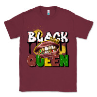 Burgundy black queen Classic Tee - CowGirlArtShop