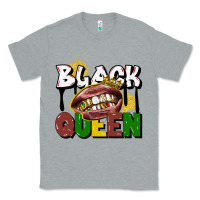 Heather Grey black queen Classic Tee - CowGirlArtShop