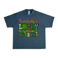 Midnight Navy St. Patrick's Somebody's lucky as husband Urban Heavy Tee - OliviaCreatesArt
