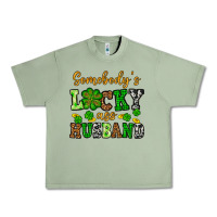Oil Green St. Patrick's Somebody's lucky as husband Urban Heavy Tee - OliviaCreatesArt
