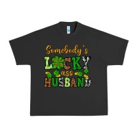 Pigment Black St. Patrick's Somebody's lucky as husband Urban Heavy Tee - OliviaCreatesArt