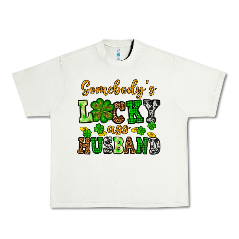 St. Patrick's Somebody's Lucky As Husband Urban Heavy Tee by OliviaCreatesArt | Teevron