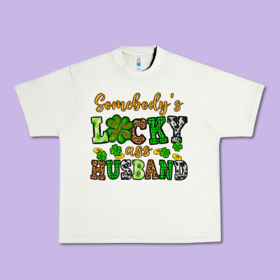 St. Patrick's Somebody's Lucky As Husband Urban Heavy Tee Designed By Oliviacreatesart