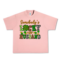 Salmon St. Patrick's Somebody's lucky as husband Urban Heavy Tee - OliviaCreatesArt