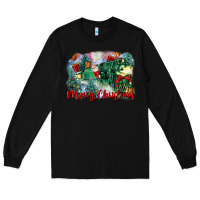 Black merry christmas santa polar express Long Sleeve Tee - FaDigitalArtStudio