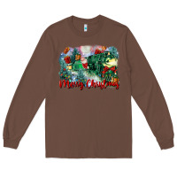 Chestnut merry christmas santa polar express Long Sleeve Tee - FaDigitalArtStudio