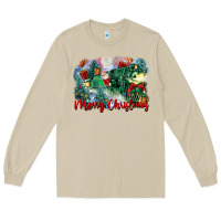 Mushroom merry christmas santa polar express Long Sleeve Tee - FaDigitalArtStudio