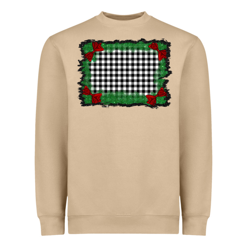 Christmas Black And White Background Heavyweight Sweatshirt by BarkalooDesign | Teevron