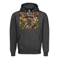 Charcoal Heather western rodeo Zipper Hoodie - AdoDesignShop