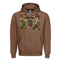 Chestnut western rodeo Zipper Hoodie - AdoDesignShop