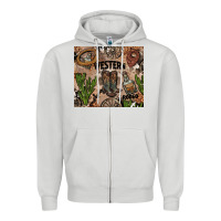 Dove Grey western rodeo Zipper Hoodie - AdoDesignShop