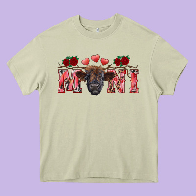 Valentines Day Mini Black Heavy Core Tee Designed By Ranaportraitstore