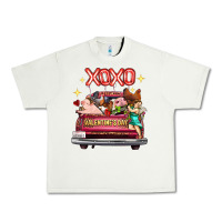 Pistachio Valentine's Day Truck Farm Animals Cupid XOXO Urban Heavy Tee - FaDigitalArtStudio