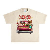Sandshell Valentine's Day Truck Farm Animals Cupid XOXO Urban Heavy Tee - FaDigitalArtStudio
