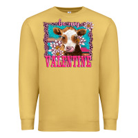 Antique Gold be my valentine with guarnsey Premium Sweatshirt - AdoDesignShop