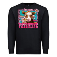Black be my valentine with guarnsey Premium Sweatshirt - AdoDesignShop