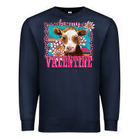Navy be my valentine with guarnsey Premium Sweatshirt - AdoDesignShop