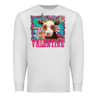 Oatmeal Heather be my valentine with guarnsey Premium Sweatshirt - AdoDesignShop