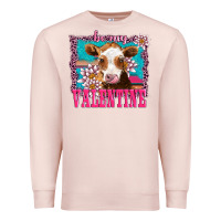 Pale Pink be my valentine with guarnsey Premium Sweatshirt - AdoDesignShop