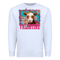 White be my valentine with guarnsey Premium Sweatshirt - AdoDesignShop