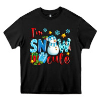 Black i'm snow cute Heavy Core Tee - texasbilliewilder