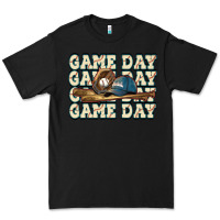Black game day baseball Premium Tee - HowdyJamesFarm