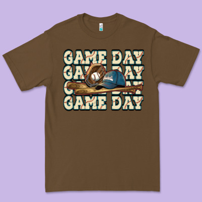Game Day Baseball Premium Tee Designed By Howdyjamesfarm