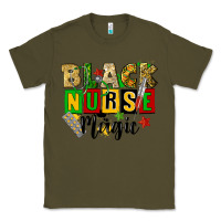 Army Green black nurse magic juneteenth Classic Tee - CowGirlArtShop