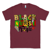 Burgundy black nurse magic juneteenth Classic Tee - CowGirlArtShop