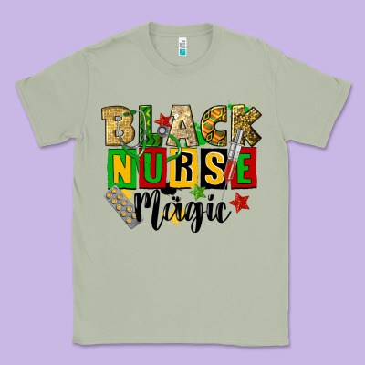 Black Nurse Magic Juneteenth Classic Tee Designed By Cowgirlartshop