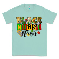 Seafoam black nurse magic juneteenth Classic Tee - CowGirlArtShop