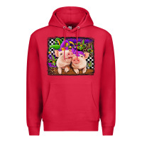 Cardinal mardi gras western leopard pigs Premium Hoodie - Jasminsmagicworld