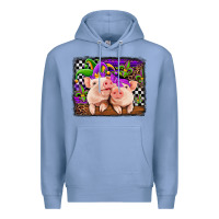 Colony Blue mardi gras western leopard pigs Premium Hoodie - Jasminsmagicworld