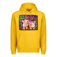 Lemon mardi gras western leopard pigs Premium Hoodie - Jasminsmagicworld