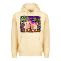 Pina Colada mardi gras western leopard pigs Premium Hoodie - Jasminsmagicworld